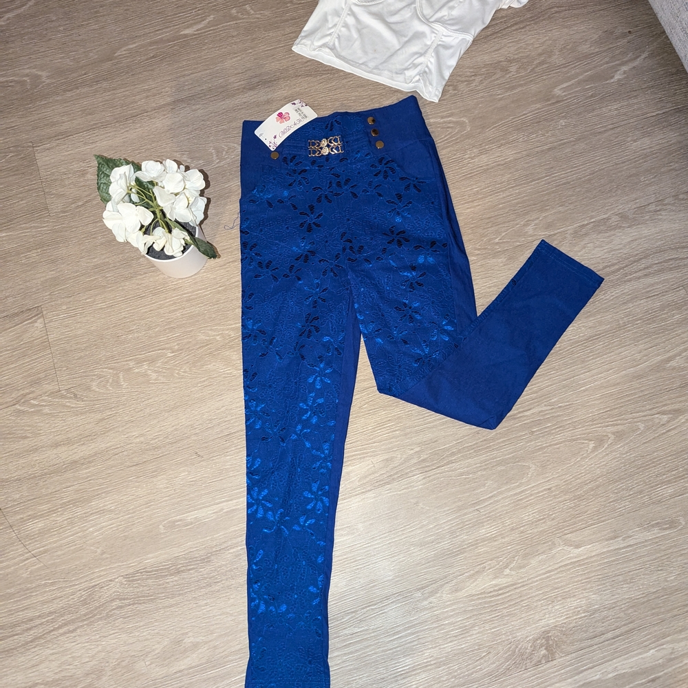 Blue Floral Women's Jeans